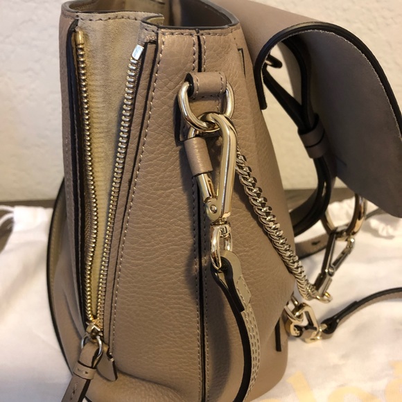 SOLD 🌟 Chloe Small Faye Suede Backpack Motty Grey - Picture 7 of 8